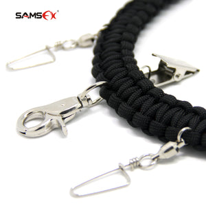 SAMSFX Fly Fishing Lanyard w/ Fly Dryer and Zinger Retractors - SAMSFX