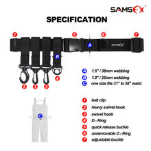 Load image into Gallery viewer, Fishing Wader Belt Wading Belts for Kayak Fishing Accessories - SAMSFX