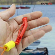 Load image into Gallery viewer, SAMSFX 5 pieces Safety Marine Whistle with Floating Lanyard for Emergency Survival Rescue - SAMSFX