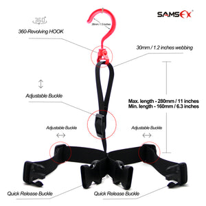 SAMSFX Fishing Wader Boot Hanger Strap Belt for Drying Wader Rack Storage