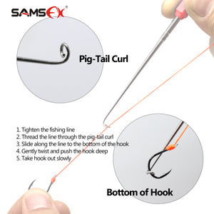 SAMSFX Fishing Loop Tyer and Quick Knot Tool Fishing Hook Remover Tools - SAMSFX